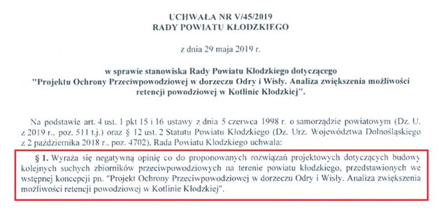 Odszkodowanie za niewybudowanie zbiorników przeciwpowodziowych